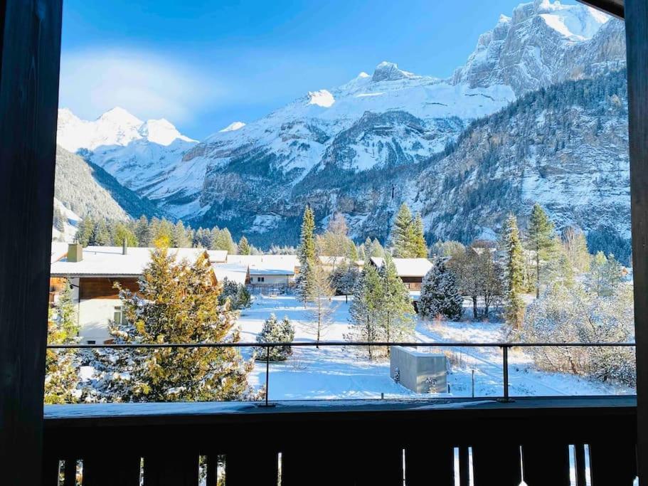 Unique Penthouse With Gallery And Mountain View Kandersteg Exterior photo